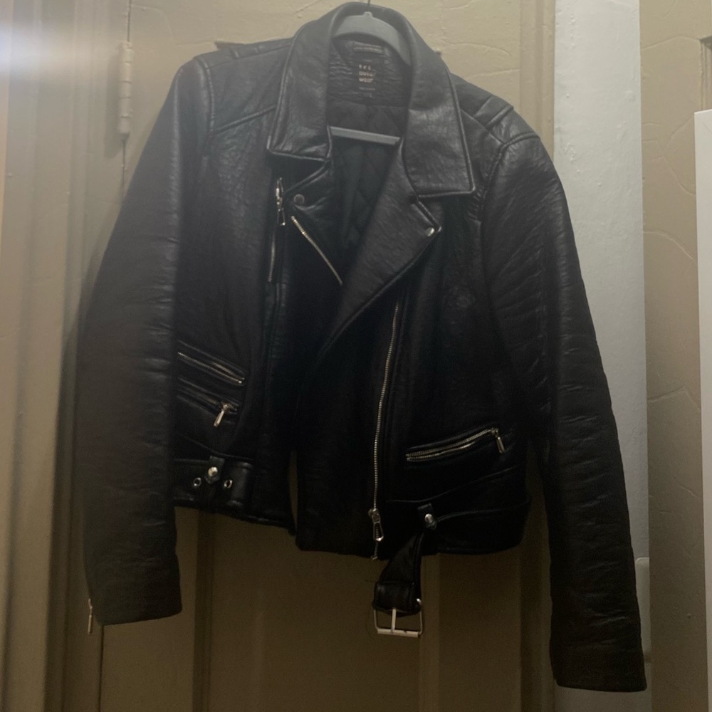 Zara faux leather Moto jacket